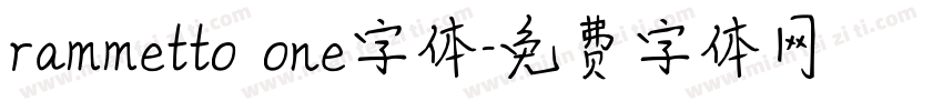 rammetto one字体字体转换